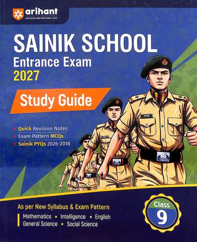 Study Guide Sainik School Entrance Exam 2027 For Class 9 : Code D085