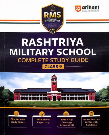 Rashtriya Military School Complete Study Guide Class 9 Rms Common Entrance Test : Code J835