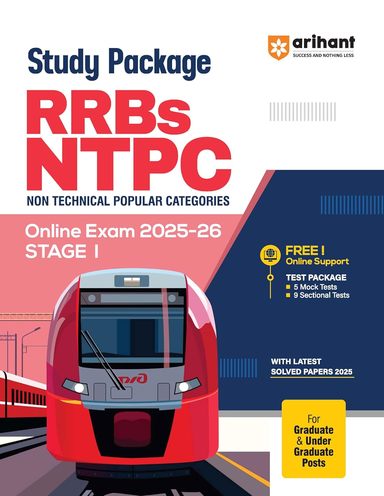 Study Package Rrbs  Ntpc Non Technical Popular Categories Online Exam 2025-26 Stage 1 : Code G276