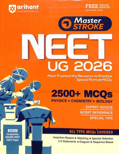 Master Stroke Neet Ug 2026 Physics Chemistry Biology : Code C1032