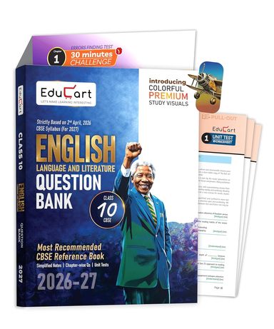 Educart English Language & Literature Question Bank Cbse Class 10 For 2026-2027 Exam : Cbse