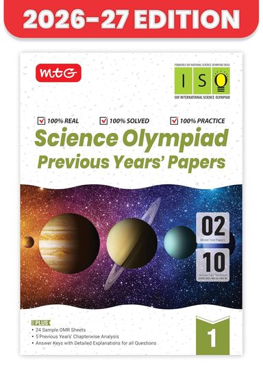MTG Science (ISO) Olympiad 10 Previous Years Papers Class 1 (2025-2021) Olympiad 2026-27 Exam | 9789375442295