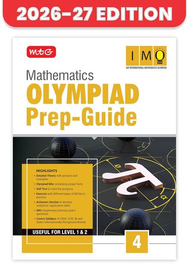MTG Mathematics (IMO) Olympiad Prep Guide Class 4 | Detailed Theory, Exercise with Self Test For Practice | SOF Olympiad Books For Exam 2026-27 | 9789375444237