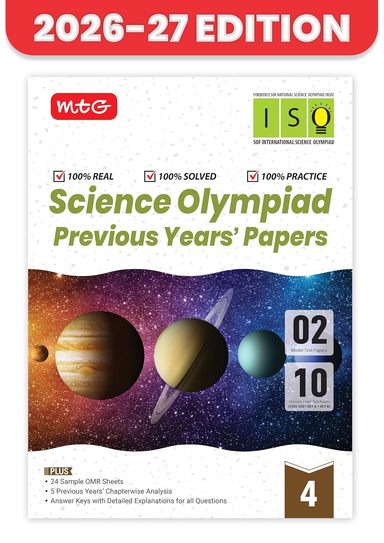 MTG Science (ISO) Olympiad 10 Previous Years Papers Class 4 (2025-2021) Olympiad 2026-27 Exam | 9789375445456