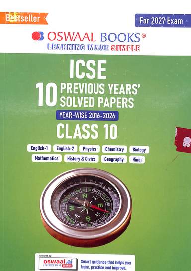 Icse 10 Previous Years Solved Papers For Class 10 Year Wise 2016-2026
