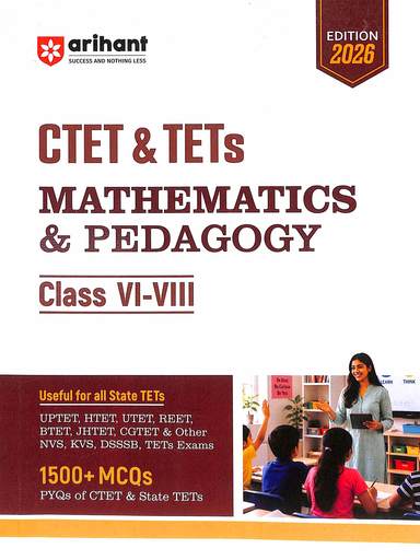 Ctet & Tets Mathematics & Pedagogy Class 6-8 : Code J 485