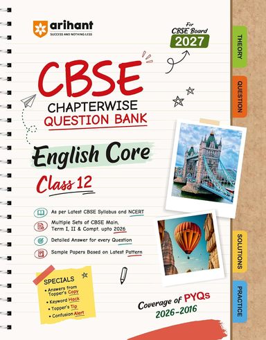 English Core Class 12 Cbse Chapterwise Question Bank For Board 2027 : Code F1157
