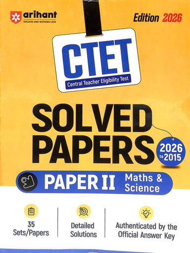 Ctet Solved Papers 2015 To 2026  Paper 2 Maths & Science  : Code D1049