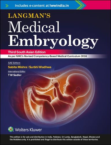 Langmans Medical Embryology : South Asian Edition