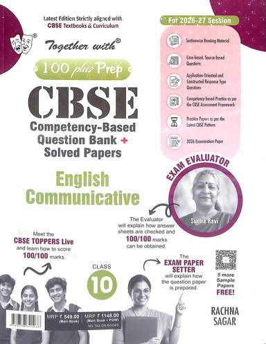Together With English Communicative Class 10 100 Plus Prep Cbse Competency Based Question Bank +