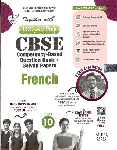 Together With French  Class 10 : 100 Plus Preep Cbse Competency Based Question Bank +