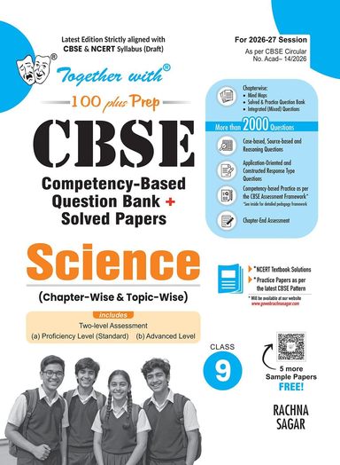 Together With Science Class 9 Chapter Wise & Topic Wise Cbse Competency Based Question Bank + Solved