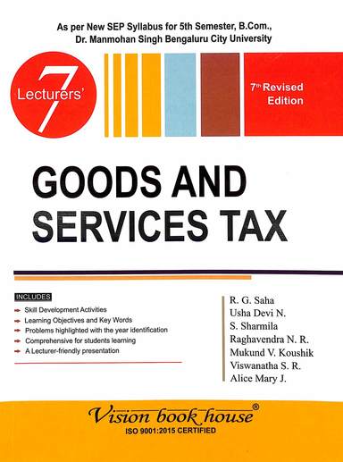 7 Lecturers Goods & Services Tax  For 5th Sem  B Com  Sep:  Bcu