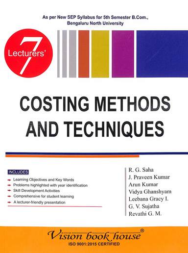7 Lecturers Costing Methods & Techniques For 5 Sem Bcom Sep : Bnu