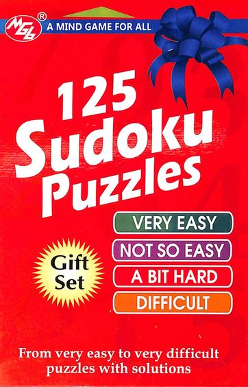 125 Sudoku  Puzzles Set Of 4 Books