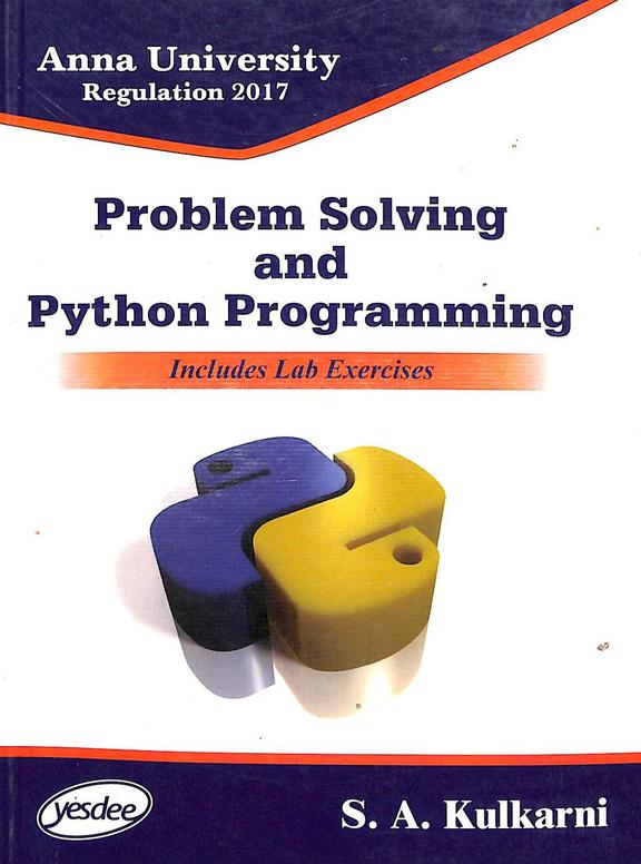 Buy Problem Solving And Python Programming : Anna University book : Sa ...