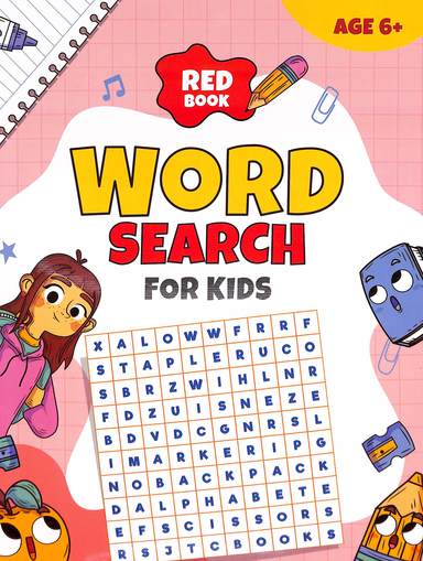Word Search For Kids Age 6+ : Red