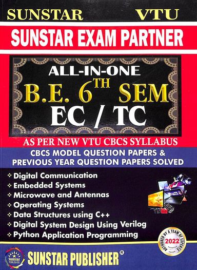 Buy Sunstar Exam Partner All In One Be 6 Sem Ec/Tc : Vtu Book : V ...