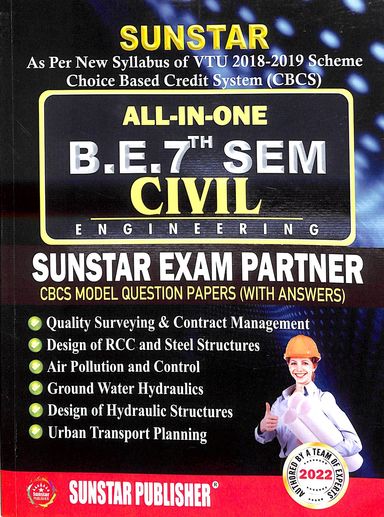 Buy Sunstar Exam Partner Be 7th Sem Civil Engineering All In One : Vtu ...