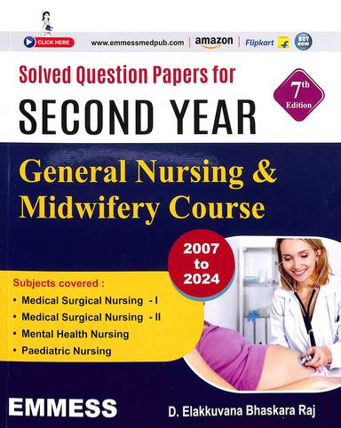 Solved Question Paper For Second Year  General Nursing & Midwifery Course 2007-2025