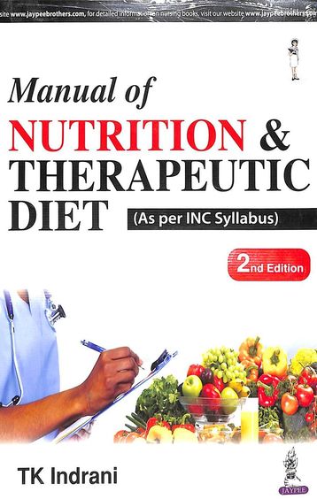 Manual Of Nutrition & Therapeutic Diet
