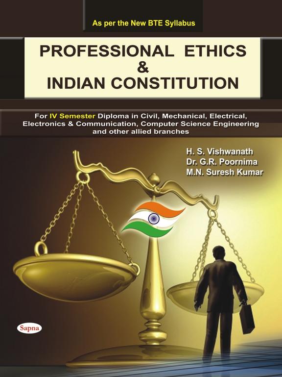 Professional Ethics & Indian Constitution For 4 Sem Diploma