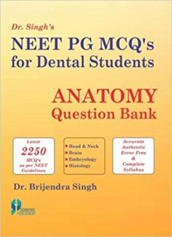 Buy Dr Singhs Neet Pg Mcqs For Dental Students Anatomy Queston Bank ...