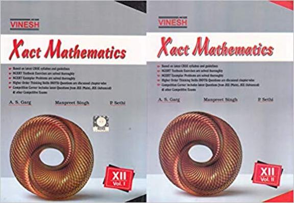 Vinesh Xact Mathematics Class 12 Set Of 2 Vols With Free Booklet