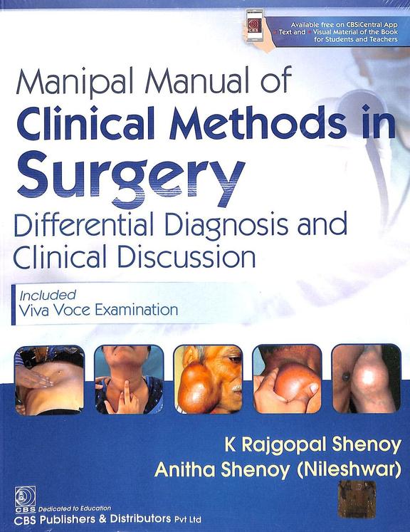 Buy Manipal Manual Of Clinical Methods In Surgery : Differential ...