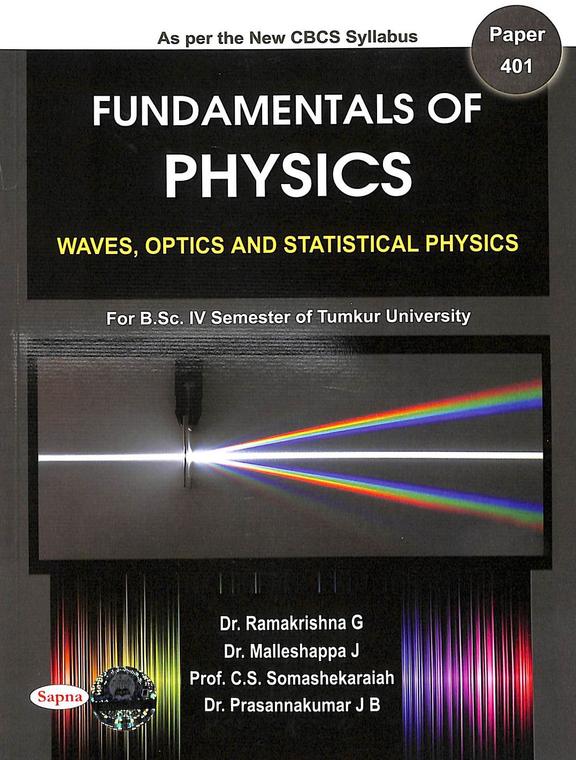 Buy Fundamentals Of Physics Paper 401 Waves Optics & Statistical