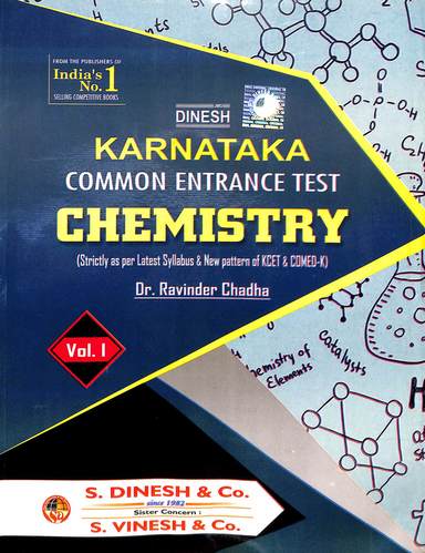 Karnataka Cet Chemistry Set Of 2 Vol
