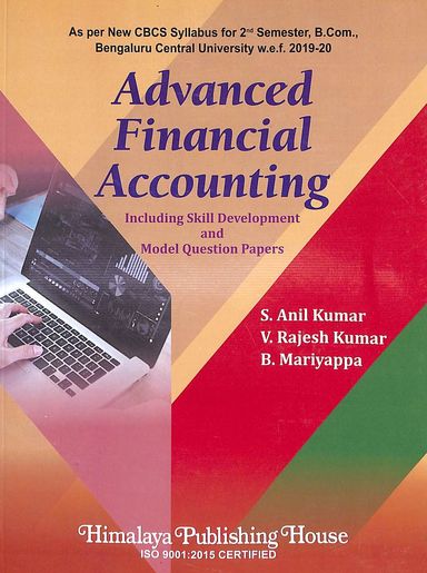 Buy Advanced Financial Accounting As Per New Cbcs Syllabus For 2nd Sem