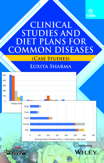 Clinical Studies and Diet Plans for Common Diseases (Case Studies)