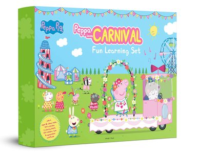 Peppa Pig - Peppa Loves Carnival : Fun Learning Set (With Wipe And Clean Mats, Coloring Sheets, Stickers, Appreciation Certificate And Pen)