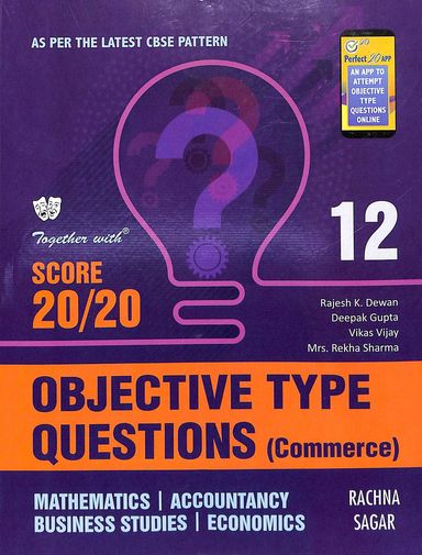 Together With Objective Type Commerce Class 12 Score 20/20 Mathematics Accountancy Business Studies