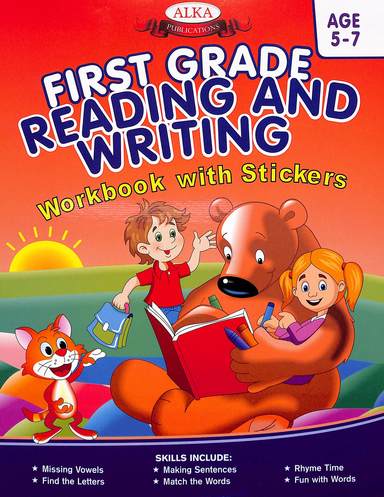 Buy First Grade Reading & Writing Workbook With Stickers Age 5 To 7 ...