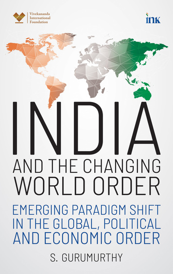 India and the Changing World Order