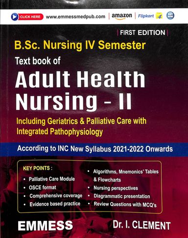 Text Book Adult Health Nursing 2 For Bsc Nursing 4 Sem