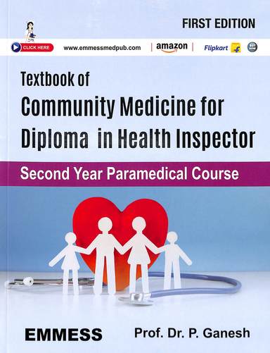 Textbook Of Community Medicine For Diploma In Health Inspector 2nd Year Paramedical Course