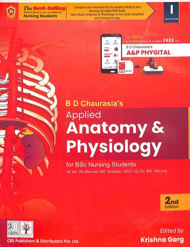 Bd Chaurasias Applied Anatomy & Physiology For 1st Sem Bsc Nursing Students