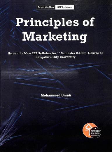 Principles Of Marketing For 1st Sem B Com Sep Syllabus : Bcu