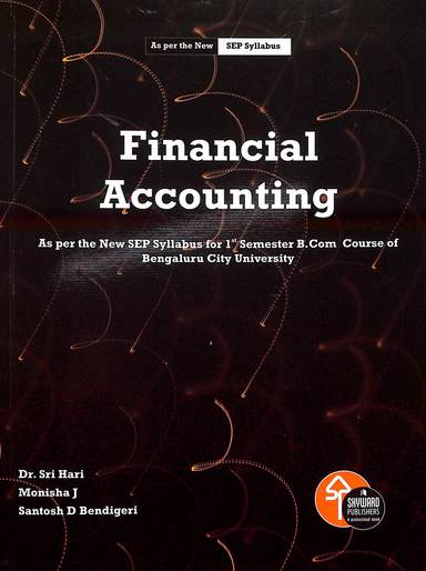 Financial Accounting For 1st Sem B Com Sep Syllabus : Bcu