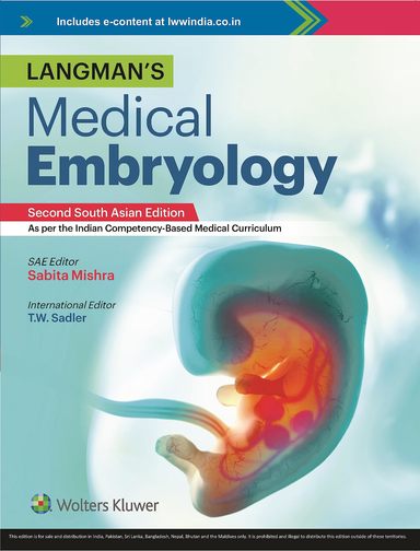 Langmans Medical Embryology : South Asian Edition
